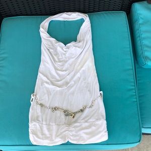 White Top with Silver Belt